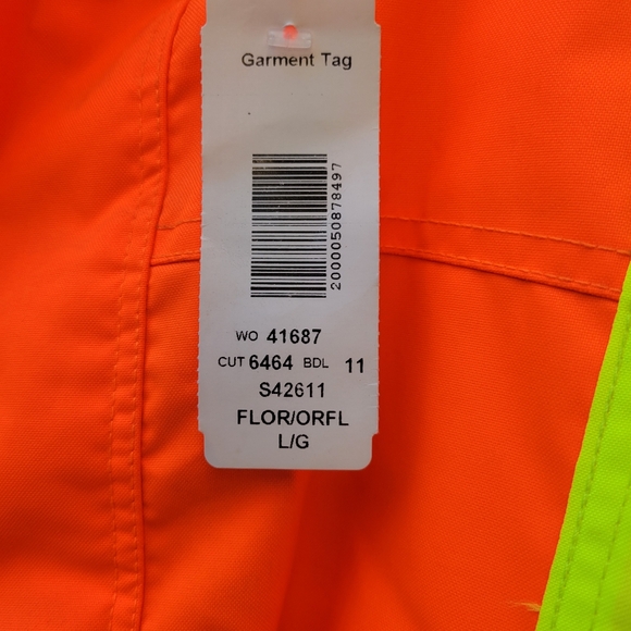 Work King Men's S42611 High Visibility 5-in-1 Safety System Jacket / Vest - Picture 13 of 13